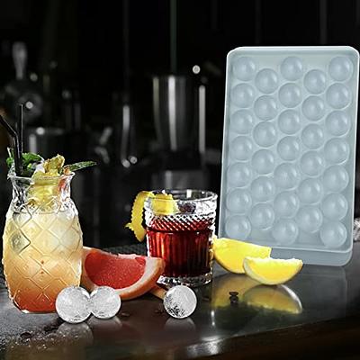 64 Silicone Ice Cube Trays With Lid And Bin -101oz- Easy Release And Space  Saving - Perfect For Whiskey, Cocktails, And More - Food Grade Pp Material  - Temu