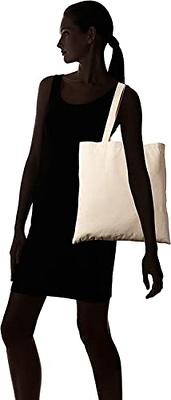 TBF Cotton Canvas Tote Bags, 15 x 16 Inches, Natural Color, 6 oz. Blank  Reusable Shopping Bags with Handles