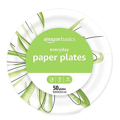 Basics Ultra Paper Plates, 9 Inch, Disposable, 880 Count (4 pack of  220), (Previously Encore)
