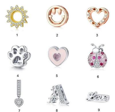 Mesh Reflexions Bracelet Charm Clip Charms Collection, 925 Sterling Silver  Fit Women Bracelets Handmade Charms - Yahoo Shopping