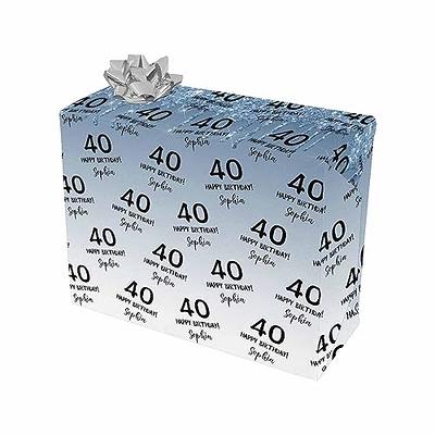 Personalized Custom Birthday Wrapping Paper Rolls