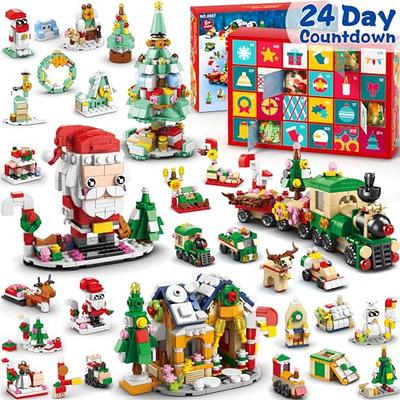 Kids Advent Calendar 2023 - Christmas Building Blocks Holiday