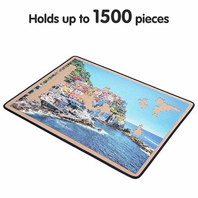 Lavievert Wooden Jigsaw Puzzle Board Portable Puzzle Plateau for Puzzle  Storage Puzzle Saver, Non-Slip Surface, Fits Up to 1500 Pieces - Khaki