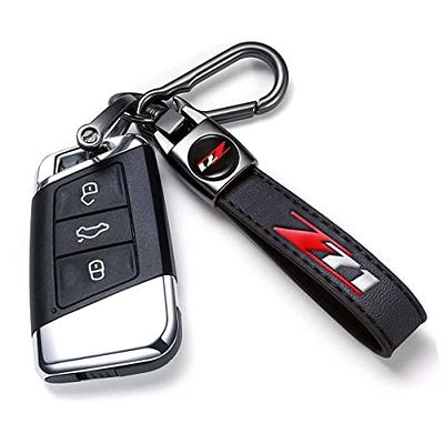 DEKEWEI Genuine Leather Car Keychain