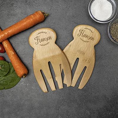 Personalized Wooden Salad Tongs for Serving - Engraved Salad Tosser or  Mixer - One Pair of Bamboo Tongs (Hansen Design) - Birthday Gift and  Mother's Day Gift for Mom and Grandma - Yahoo Shopping