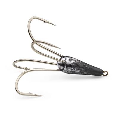 4 Pack Treble Fishing Hooks Weighted Treble Hooks Snagging