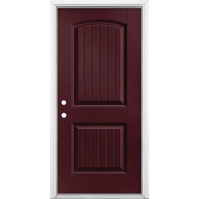 RELIABILT 36-in x 80-in Steel Right-Hand Outswing Primed Prehung Single  Front Door Insulating Core in the Front Doors department at