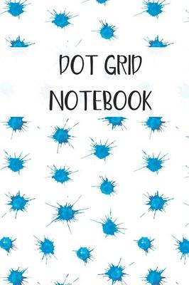 Dot Grid Notebook: Watercolor Blemishes Seamless PatternNotebook