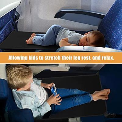 Kids Airplane Footrest, Lightweight Foldable Toddler Airplane Seat Extender  Portable Toddler Travel Bed Kids Airplane Travel Essentials Airplane