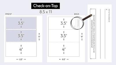 8.5 x 11 Single Perforated 3.5 from bottom - 500 Sheets