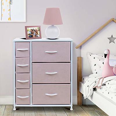 YILQQPER Dresser for Bedroom with 5 Drawers, Tall Storage Tower for Closet,  Living Room, Nursery, White Dresser with Sturdy Steel Frame, Fabric Bins,  Leather Finish, Wood Top, White - Yahoo Shopping