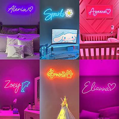  Custom LED Neon Signs, Handmade Personalised Neon Lights for  Bedroom Wedding Birthday Party Home Wall Décor Bar Salon Neon Light Sign,  Company Logo or Business Signs ( Optional 18'' to