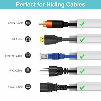 Cord Hider 153in - Cord Covers for Wires - Paintable Cable Hider - Cable  Management - Wire Hiders for TV On Wall - Cable Management Cord Hider Wall  - Cable Raceway 