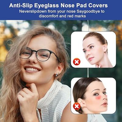 5 Pairs Anti-Slip Silicone Nose Pads for Eyewear - Stick-On Comfort Pads  for Glasses and Sunglasses TIKA