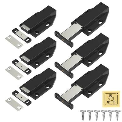 Magnetic Push Latches for Cabinets Jiayi 4 Pack Push to Open Door Latch  Heavy Duty Touch Latches Kitchen Door Push Release Latch for Drawer Closure