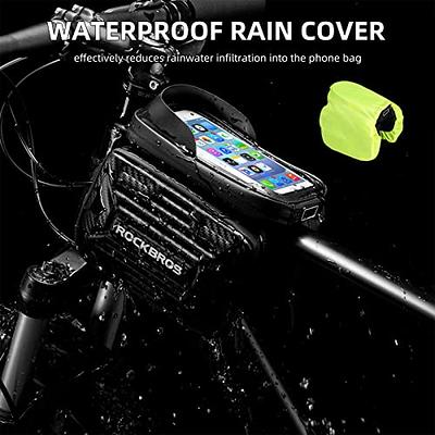 ROCKBROS Bike Phone Bag Bicycle Waterproof Front Frame Pouch Top