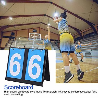 Multi Sports Scoreboard 2 Digit Durable Score Counter Flip Score Board for  Soccer Volleyball Badminton Basketball