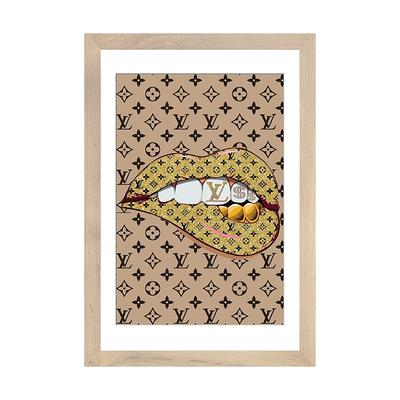 iCanvas Bling Louis Vuitton Logo Lips Pattern by Julie Schreiber - Yahoo  Shopping