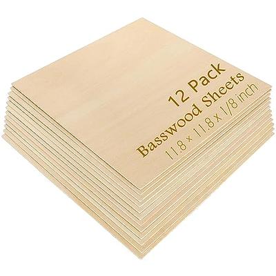 12 Pack 11.8 × 11.8 Inch Basswood Sheets Thin Wood Sheets Plywood Board  Basswood Sheets 1/8 inch Square Unfinished Wood Boards for Crafts, DIY  Project, Mini House Building Architectural Model Making - Yahoo Shopping