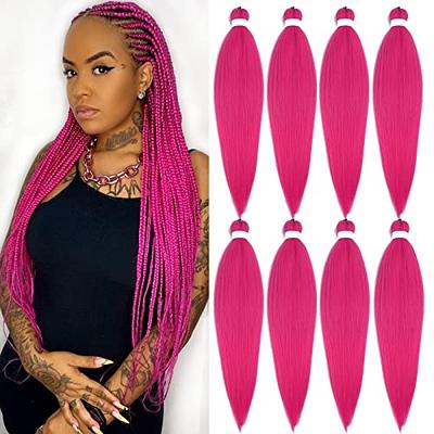 pink box braids