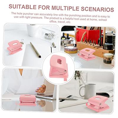 2 Hole Puncher Mini Stapler Rose Gold Stapler Clear Stapler Nordic Metal  Pink Hole Punch Paper Hole Punch - Yahoo Shopping