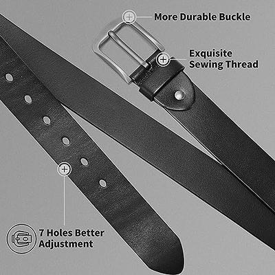 wolksprong Ratchet Belts for Men,Heavy Duty Belt for Men, Italian Full  Grain Leather,Elegant Gift Box at  Men's Clothing store