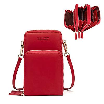 VINAIDA Small Crossbody Wallet Phone Bag Women Mini Crossbody Purse Cell  Phone Shoulder Bag Mini Wallet Over Shoulder Strap