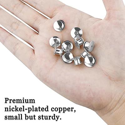 50Pcs Pin Backs Metal Brooch Lapel Pin Backing with Storage Box - Yahoo  Shopping