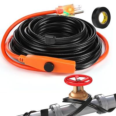 30ft Pipe Heat Tape for Water Line - 120V UL Certificated Heating Cable for  Winter Outdoor Water Hose Freeze Protection, Cold Weather Thermostat Heat  Trace - Yahoo Shopping