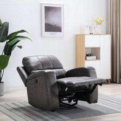 Irving Roll Arm Leather Manual & Power Recliner