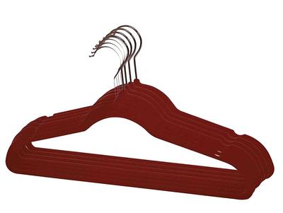 Elama 50-Pack Velvet Non-slip Grip Clothing Hanger (Pink) in the