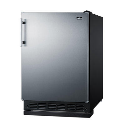 Hisense 4.4-cu ft Counter-depth Freestanding Mini Fridge (Silver