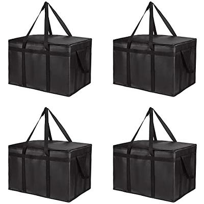 Choice Black Large Insulated Nylon Cooler Bag with Brick Cold Packs (Holds  72 Cans)