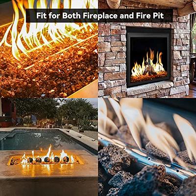 QuliMetal Gas Fireplace Logs Set, Ceramic White Birch Wood Logs for Indoor  Inserts,Outdoor Firebowl,Fire Pits, Vented, Propane, Gel, Ethanol,  Electric, Realistic Fireplace Decoration, 6 Pcs - Yahoo Shopping