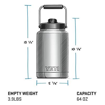 YETI Rambler Half Gallon Jug, Vacuum Insulated, Stainless Steel with MagCap,  Rescue Red - Yahoo Shopping