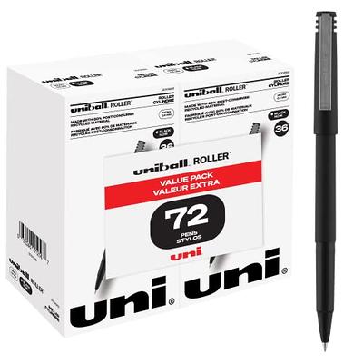 Uniball Air 3 Pack in Black, 0.7mm Medium Rollerball Pens, Try Gel