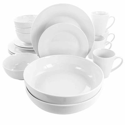 vancasso Series Cloris 6-Piece Cereal Bowls 5.5 in. Ivory White