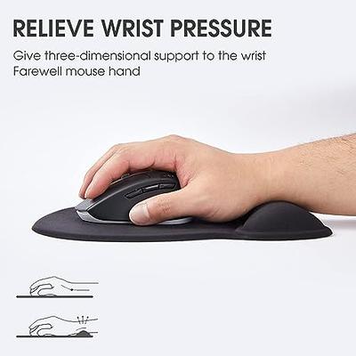 9 Pack Mouse Pad Ergonomic Mouse Pad with Gel Wrist Rest Support Memory  Foam Mouse Pad Non Slip PU Base Pain Relief Mousepad for Computer Laptop  Home