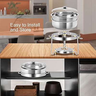 Chefman Electric Buffet Server + Warming Tray w/Adjustable Temperature & 3  Chafing Dishes, Hot Plate Perfect for Holidays, Catering, Parties, Events 