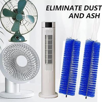 Flexible Fan Dusting Brush, Flexible Fan Dusting Brush (Non-disassembly  Cleaning), Bendable Dusting Brush, Electric Fan Dust Brush Cleaner  (Blue-2PCS)