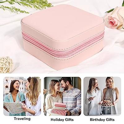 Portable Travel Mini Jewelry Box Gift Storage Organizer Women