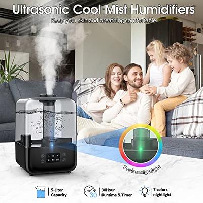 Top Fill Ultrasonic Cool Mist Maker Large 4L Capacity Ultra Silent