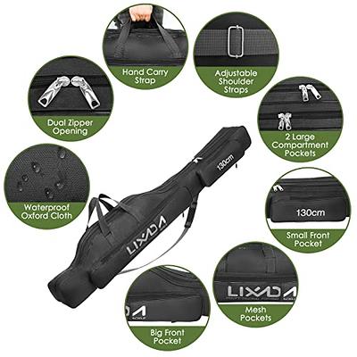 Lixada Fishing Case,Rod And Reel Case Rod And Carrier Pole Case