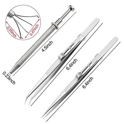 Prong Holder, Professional Stainless Steel Diamond Holder Pick-up Tool Set,  Diamond Claw Tool for Pick Up Gemstones 