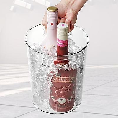 6 Pack Ice Bucket, Plastic Wine Chiller for Champagne, Beverage, Soda and  Beer, Wine Bottle Cooler, Ice Tub, Multi-Use Clear Bucket as Vase, Flower  Pot or Trash Bin - Yahoo Shopping