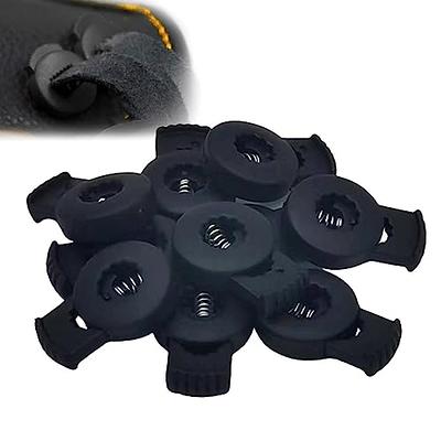  10pcs Baseball Glove Lace Locks, Black Lace Locks