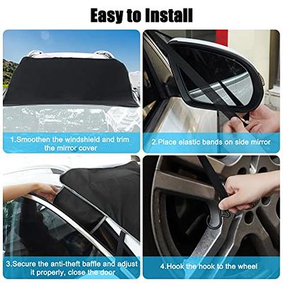 Car Windshield Snow Cover Ice Shield FrostGuard Window Shade Fits Mazda  Vehicles