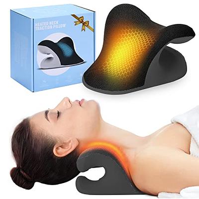 RESTCLOUD Neck and Shoulder Relaxer, Cervical Traction Device for TMJ Pain Relief and Cervical Spine Alignment, Chiropractic Pillow Neck Stretcher