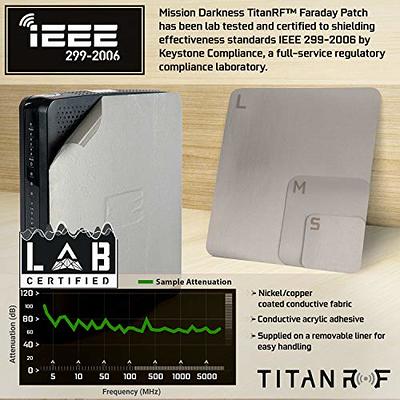 Mission Darkness TitanRF Faraday Patch - Size Large, 2 Per Pack