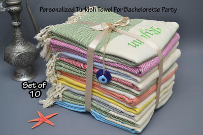 Bachelorette Towel, Bridesmaid Gifts, Black Diamond 40x71 Inches